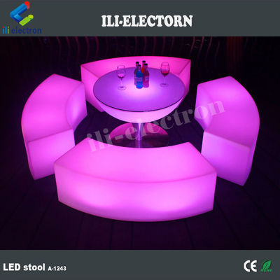 Zmieniające kolor meble o świetle LED, ładowalne krzesło LED OEM