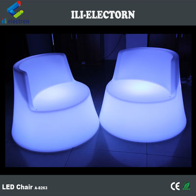 100% PE Plastic ładowalny RGB oświetlony led sea horse świecący krzesło pokładowe