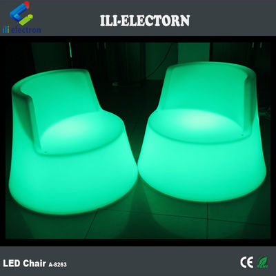 100% PE Plastic ładowalny RGB oświetlony led sea horse świecący krzesło pokładowe