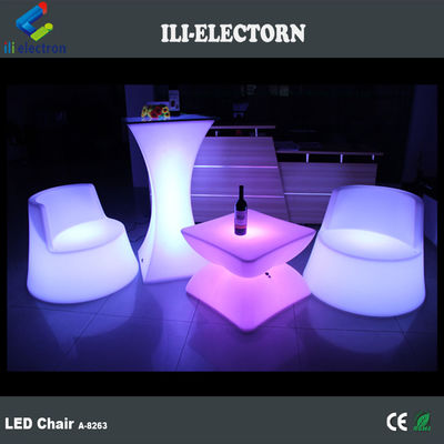 100% PE Plastic ładowalny RGB oświetlony led sea horse świecący krzesło pokładowe