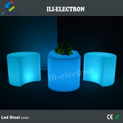 Komercyjny mebel LED Glow Stool PE Materiał plastikowy do baru