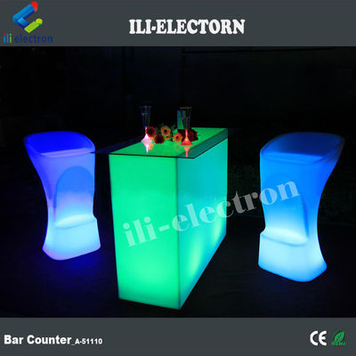 Nowy projekt prostokątny oświetlony stolik koktajlowy