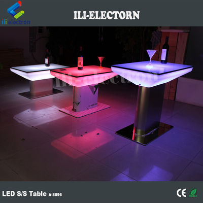 RGB zdalnie sterowane oświetlenie plastikowe LED kwadratowy stolik