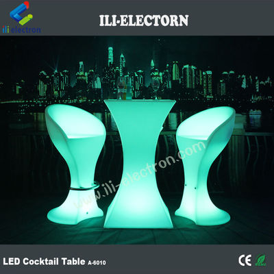 Nowy Design Modny PE plastikowy party LED światło stolik koktajlowy