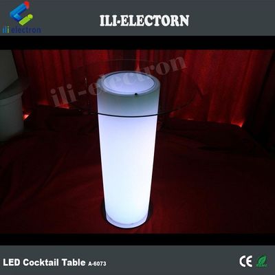plastikowy Oświetlony LED Led Ice Bucket Table w/Glass dla klubu nocnego