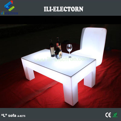 RGB zdalne sterowanie kwadratowe LED świecący stół dla klubu nocnego / patio imprezy / KTV / lobby