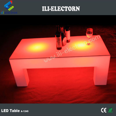 RGB zdalne sterowanie kwadratowe LED świecący stół dla klubu nocnego / patio imprezy / KTV / lobby