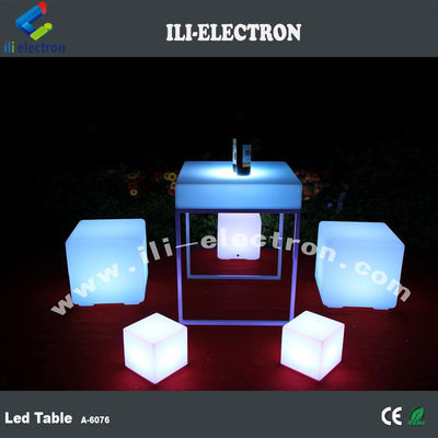 RGB kolorowy design modern oświetlony stolik led do klubu nocnego