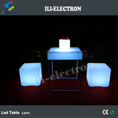 RGB kolorowy design modern oświetlony stolik led do klubu nocnego