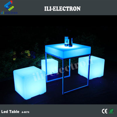 RGB kolorowy design modern oświetlony stolik led do klubu nocnego