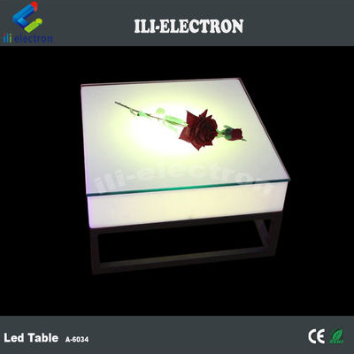 RGB kolorowy design modern oświetlony stolik led do klubu nocnego