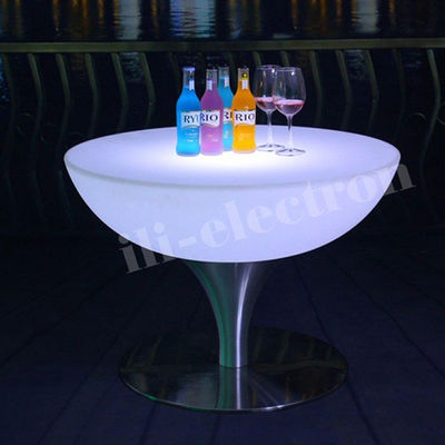 Styl Romantyczny Stylowy Led Bar Kawa Okrągły Stolik Koktajlowy Materiał IP54 PE