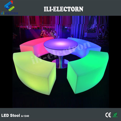 Styl Romantyczny Stylowy Led Bar Kawa Okrągły Stolik Koktajlowy Materiał IP54 PE