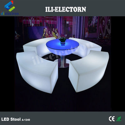 Styl Romantyczny Stylowy Led Bar Kawa Okrągły Stolik Koktajlowy Materiał IP54 PE