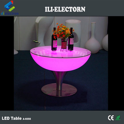 Styl Romantyczny Stylowy Led Bar Kawa Okrągły Stolik Koktajlowy Materiał IP54 PE