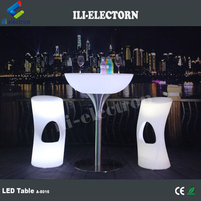 Styl Romantyczny Stylowy Led Bar Kawa Okrągły Stolik Koktajlowy Materiał IP54 PE