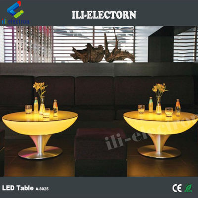 Styl Romantyczny Stylowy Led Bar Kawa Okrągły Stolik Koktajlowy Materiał IP54 PE