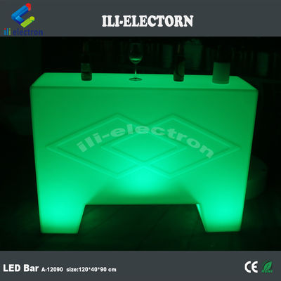 Zmieniający kolor Led Plastic Portable Bar Table Infarad Remote control