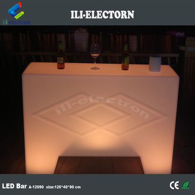 Zmieniający kolor Led Plastic Portable Bar Table Infarad Remote control