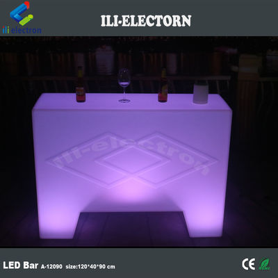 Zmieniający kolor Led Plastic Portable Bar Table Infarad Remote control