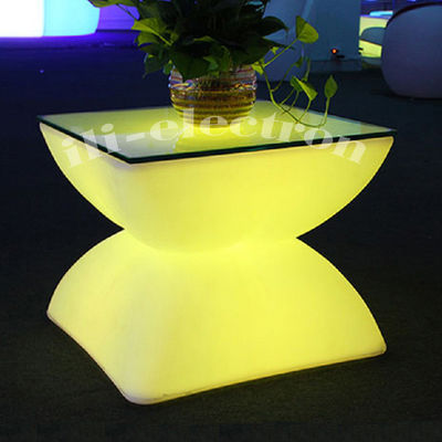 świecący LED bar led plastikowy hotel stolik kawowy