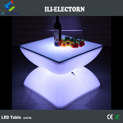 świecący LED bar led plastikowy hotel stolik kawowy