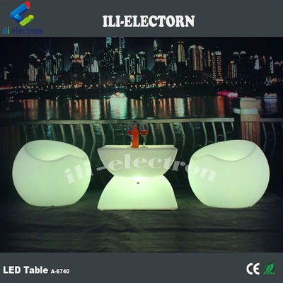 świecący LED bar led plastikowy hotel stolik kawowy
