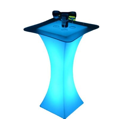 Stół zewnętrzny LED LED Glow Bar Stół rozświetlający stół koktajlowy