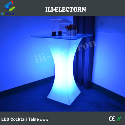 Stół zewnętrzny LED LED Glow Bar Stół rozświetlający stół koktajlowy