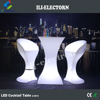 Stół zewnętrzny LED LED Glow Bar Stół rozświetlający stół koktajlowy