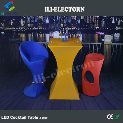 Stół zewnętrzny LED LED Glow Bar Stół rozświetlający stół koktajlowy