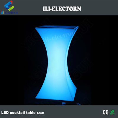 Kwadratowy LED Light Cocktail Table Oświetlony wodoodporny do ślubu