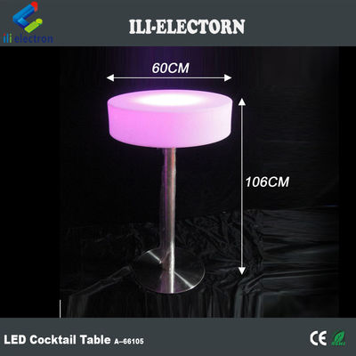 Plastikowy LED Light Cocktail Table, Light Up Bar Table 16 kolorystyczne OEM