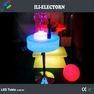 Plastikowy LED Light Cocktail Table, Light Up Bar Table 16 kolorystyczne OEM