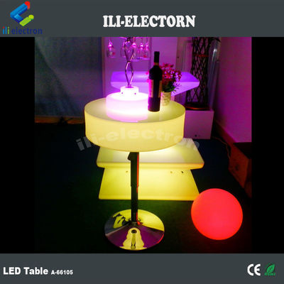 Plastikowy LED Light Cocktail Table, Light Up Bar Table 16 kolorystyczne OEM