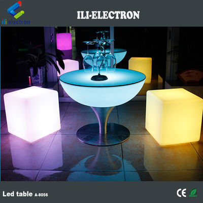 Plastikowe stoły koktajlowe o świetle LED o wysokości 106 cm