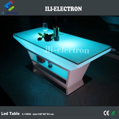 Zmieniający kolor RGB Oświetlony Świetlony Stół 80000h Żywotność baterii
