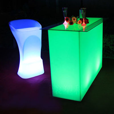 Komercyjny Lumina LED Bar Counter, prostokąt LED Glow Table wodoodporny