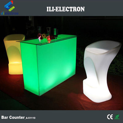 Komercyjny Lumina LED Bar Counter, prostokąt LED Glow Table wodoodporny