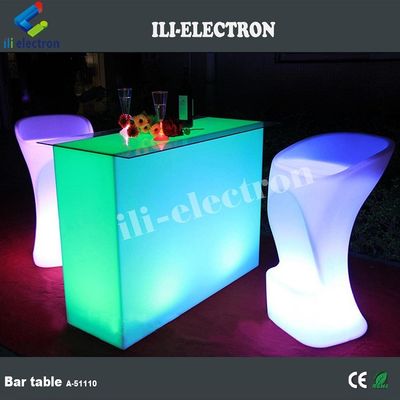 Komercyjny Lumina LED Bar Counter, prostokąt LED Glow Table wodoodporny