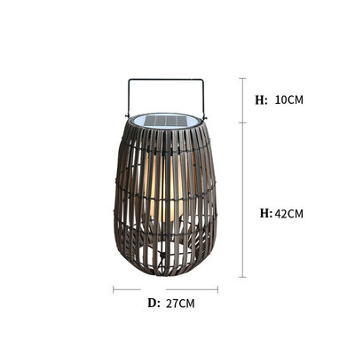 Niestandardowe lampy ogrodowe z rotanu