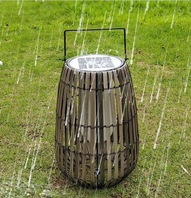 Przenośne lampy ogrodowe z rotanu IP65 wodoodporne do użytku na zewnątrz