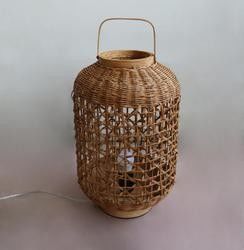 Retro konopie liny Rattan Woven Lamp Cienie Do Salonu Sypialnia