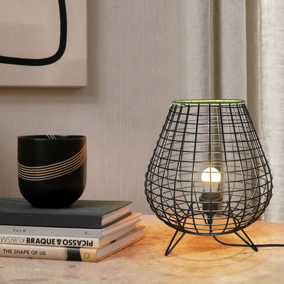 Nowoczesna lampa z rotanu w stylu chińskim do sypialni