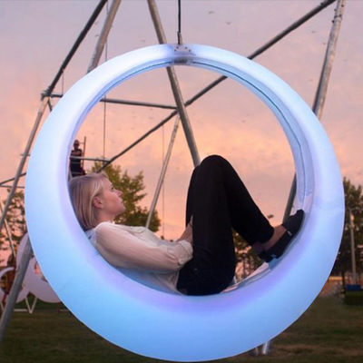 Dekoracja wydarzeń Świecący plastikowy podświetlony patio swing light meble zewnętrzne