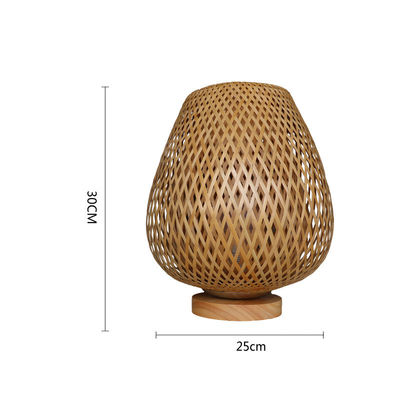 Zamówiona bambusowa lampa stołowa 2700K Miękka ciepła biała