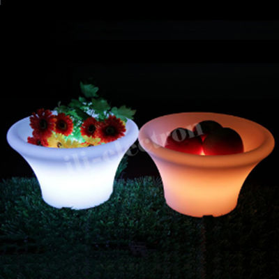 PE Plastikowy LED Wiadro do lodu 16 kolorów zmieniające się z ładowalną baterią litową