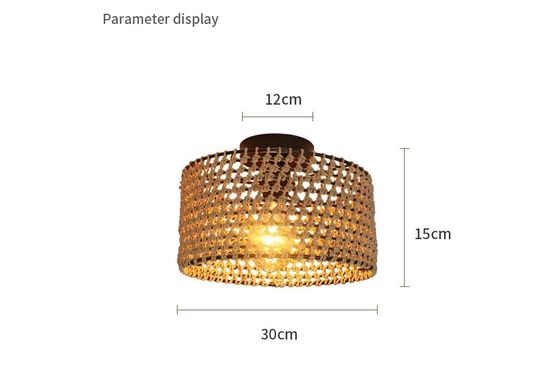 Styl przemysłowy Retro Korytarz Balkon Kreatywna Osobowość Wisiorka Lampa Tkanina Tałany