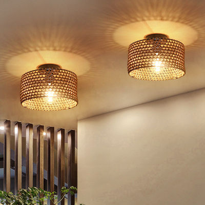 Styl przemysłowy Retro Korytarz Balkon Kreatywna Osobowość Wisiorka Lampa Tkanina Tałany