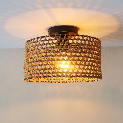 Styl przemysłowy Retro Korytarz Balkon Kreatywna Osobowość Wisiorka Lampa Tkanina Tałany